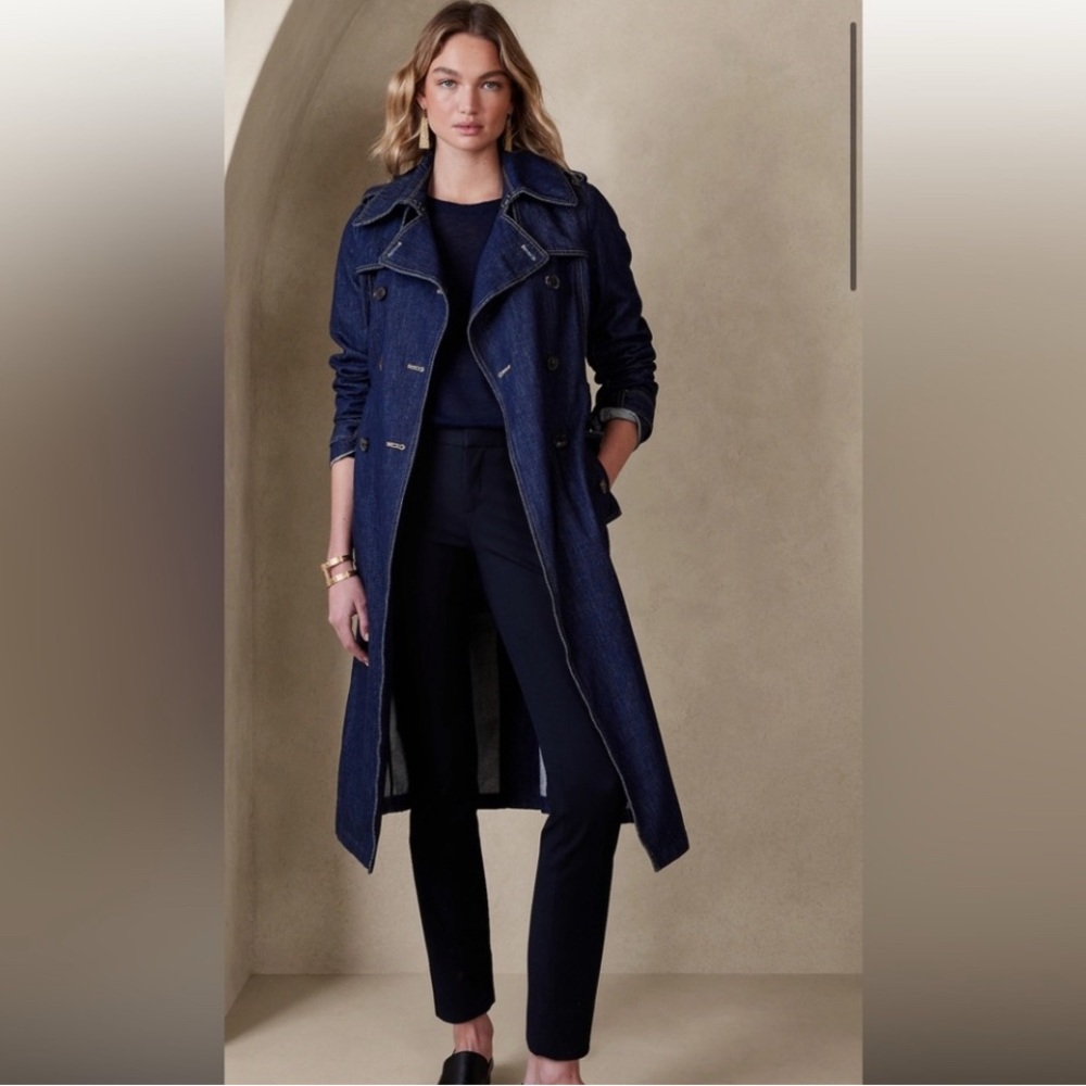 EILEEN FISHER SIDE ZIP DENIM PANTS